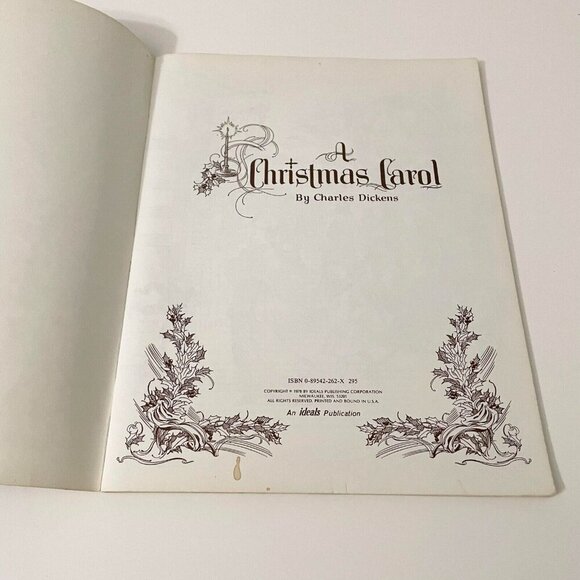Vtg 1978 A Christmas Carol by Charles Dickens Ideals Publishing Paperback - Picture 9 of 16